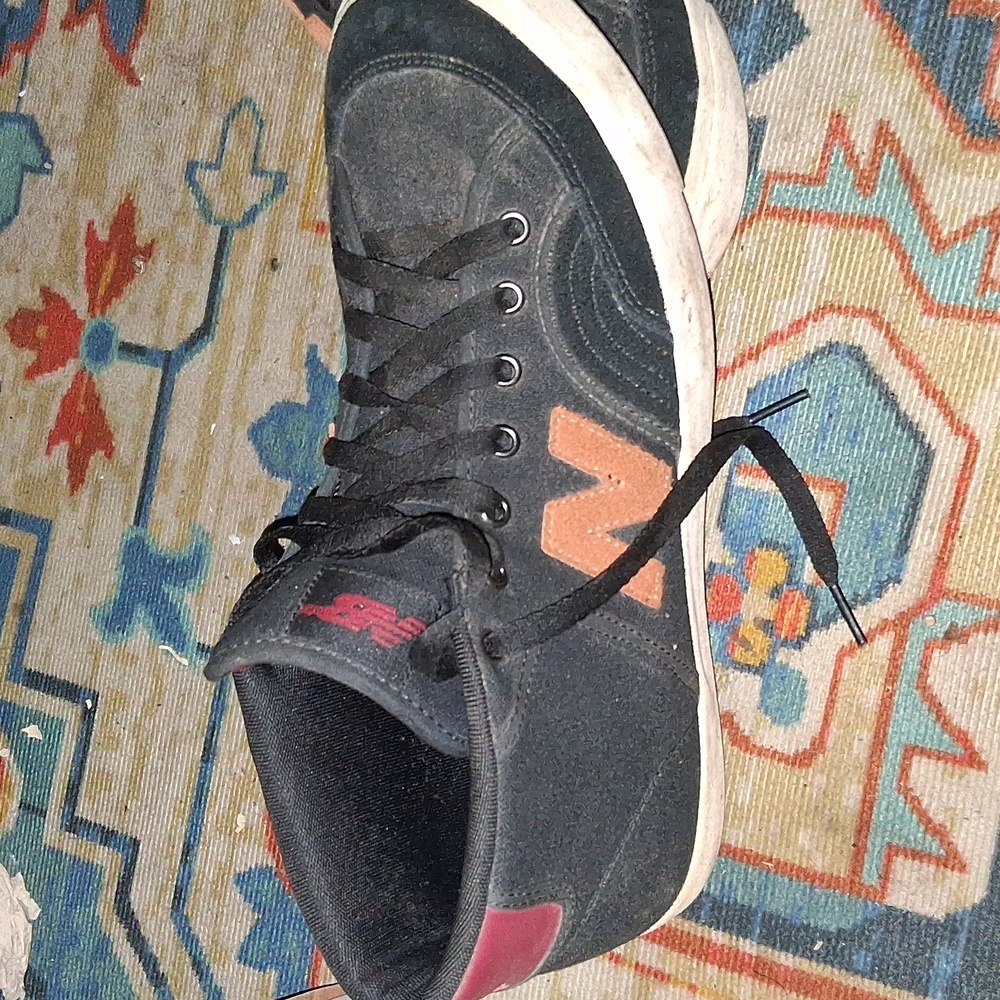 New Balance Black and Orange Men's Sneakers
